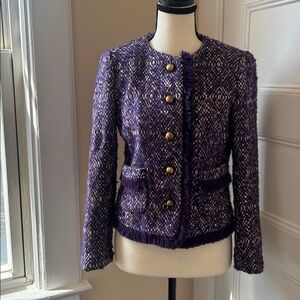 J.Crew Wool Blended Knit Fridge Blazer Jacket.